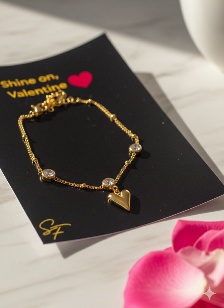 Ameza Eternal Heart Charm Bracelet