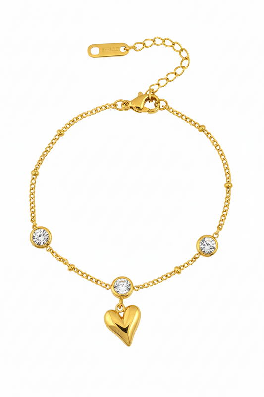 Ameza Eternal Heart Charm Bracelet