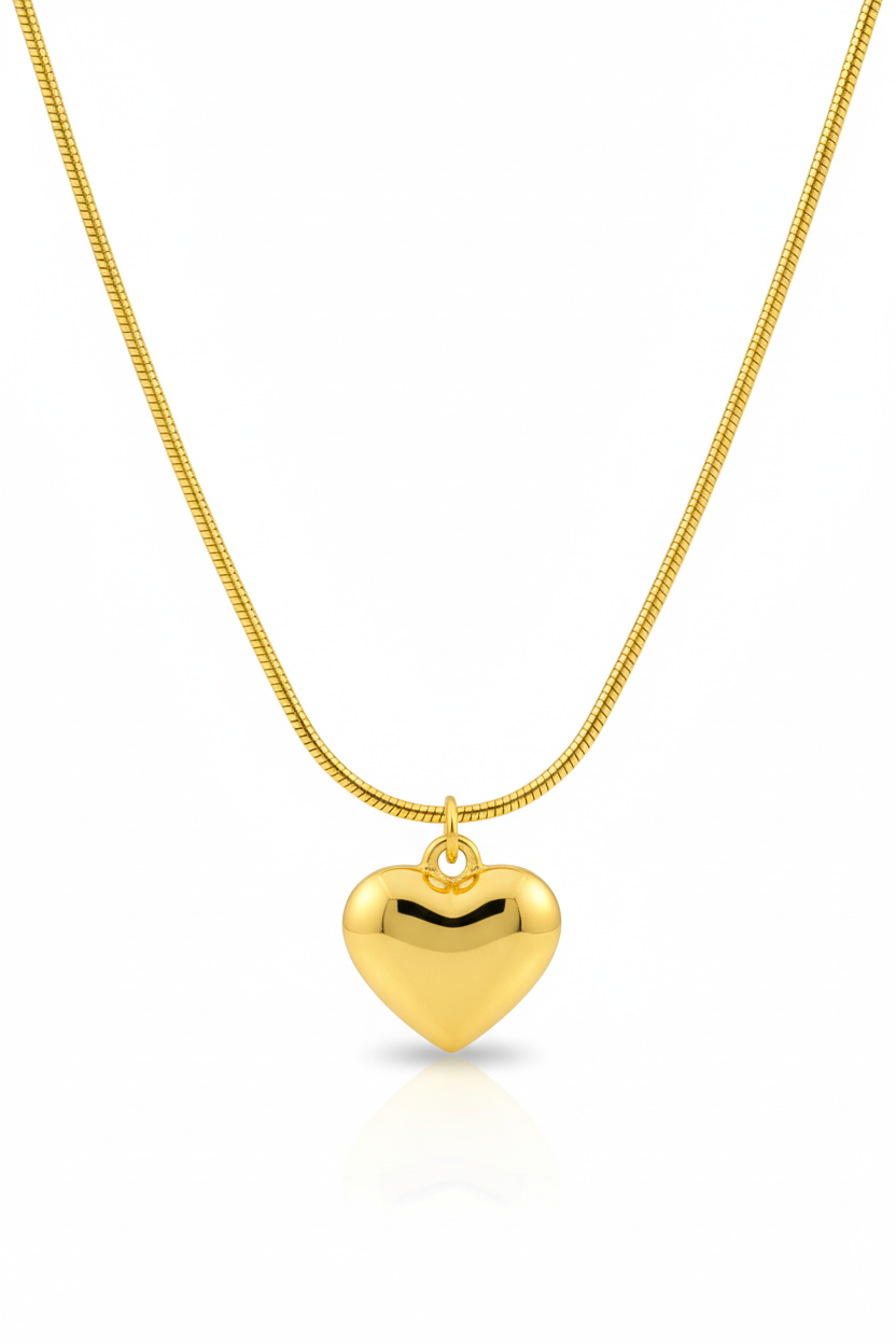 Amora Puffy Heart Pendant
