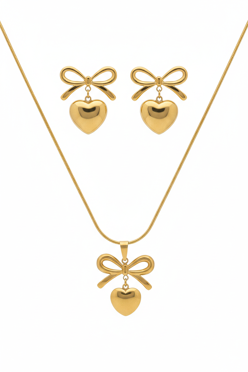 Amour Bow Heart Set