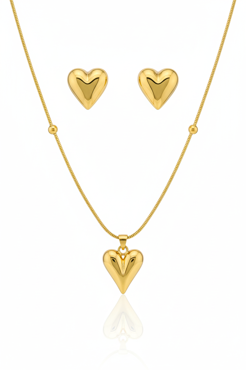 Amour Puffed Heart Set