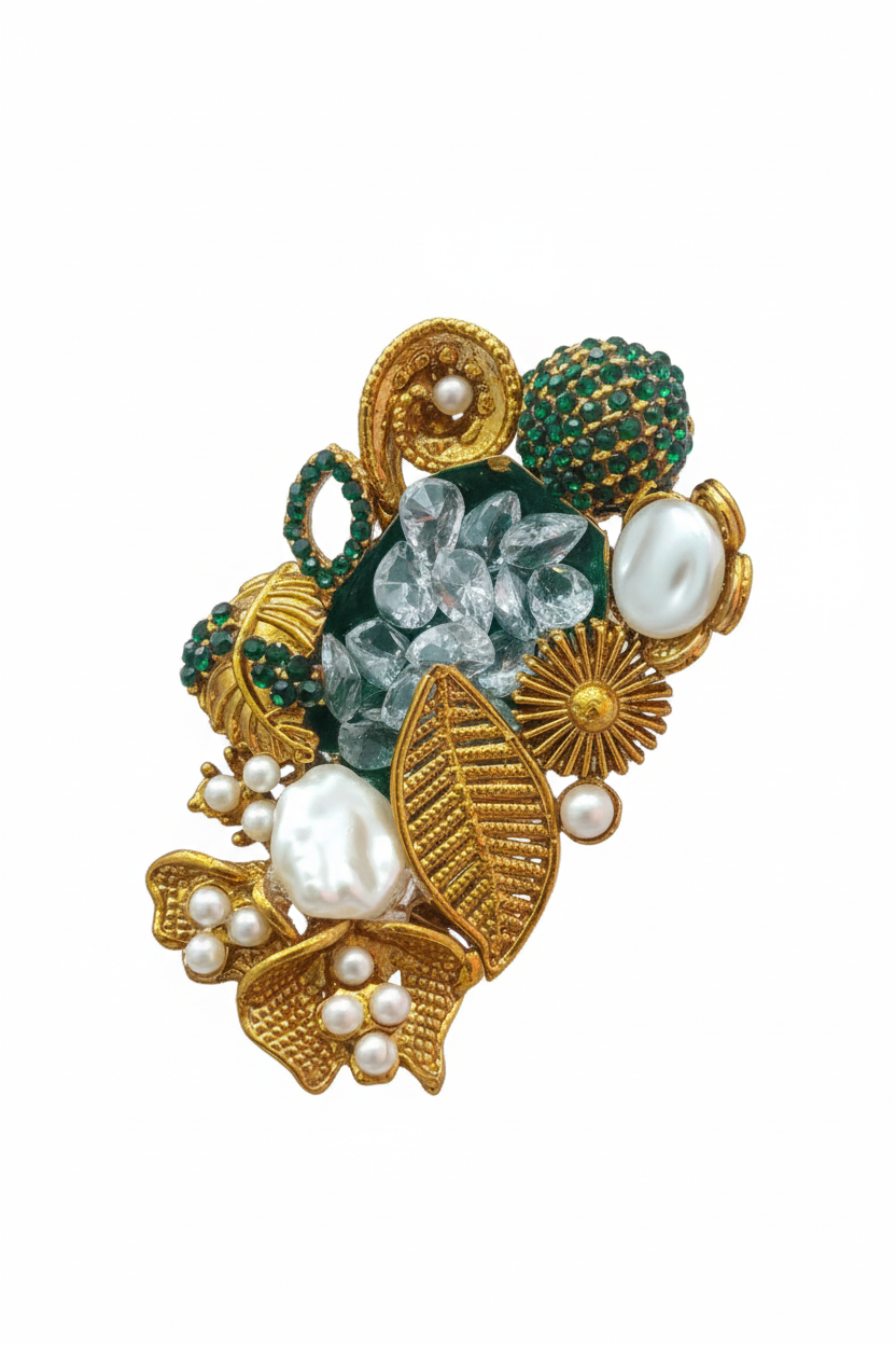 Emerald Garden Cocktail Ring