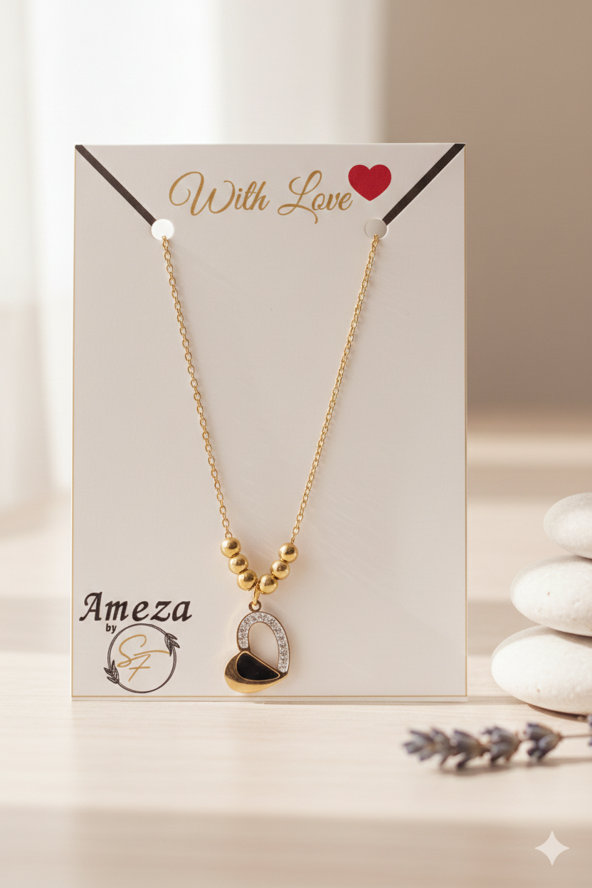 Eternal Noir Heart Pendant