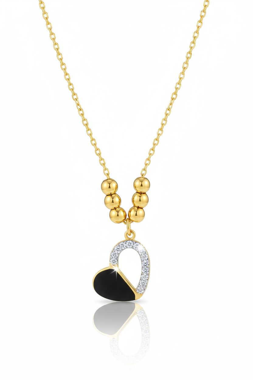 Eternal Noir Heart Pendant