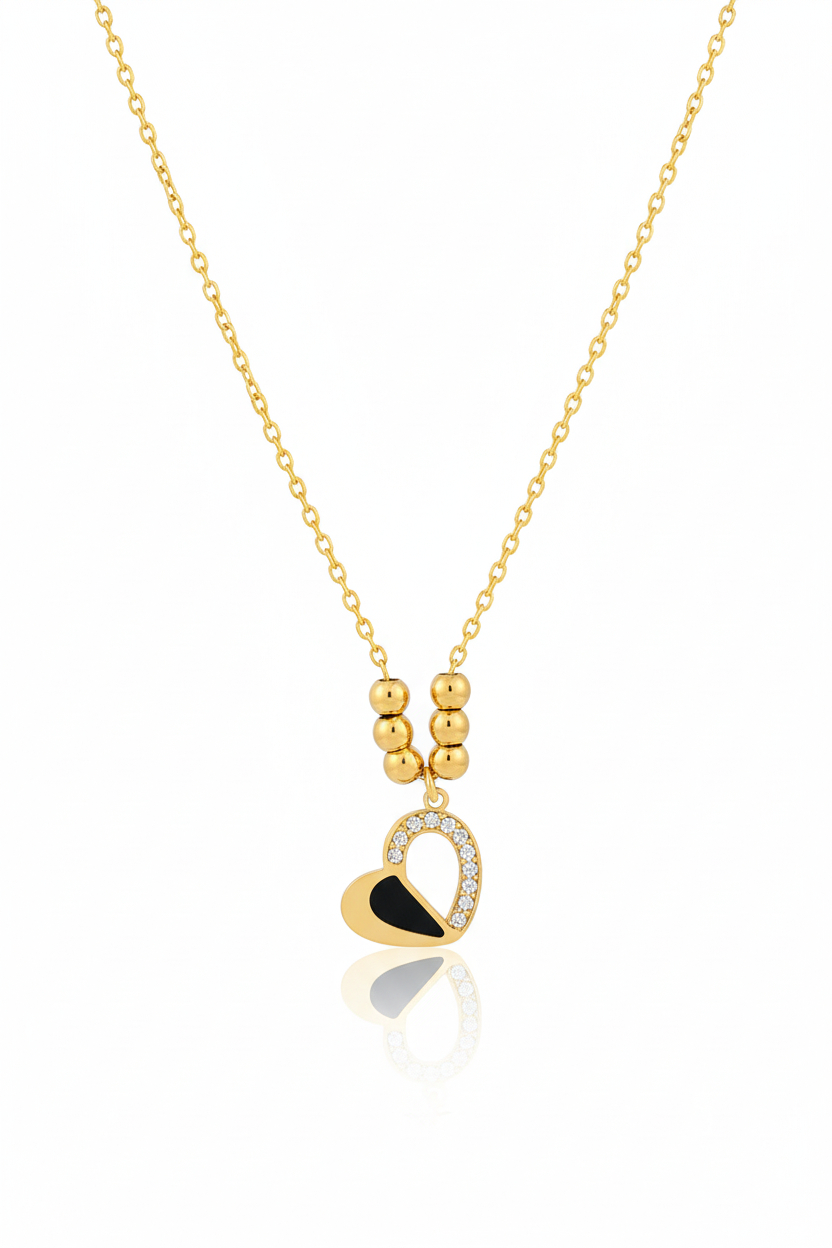 Eternal Noir Heart Pendant