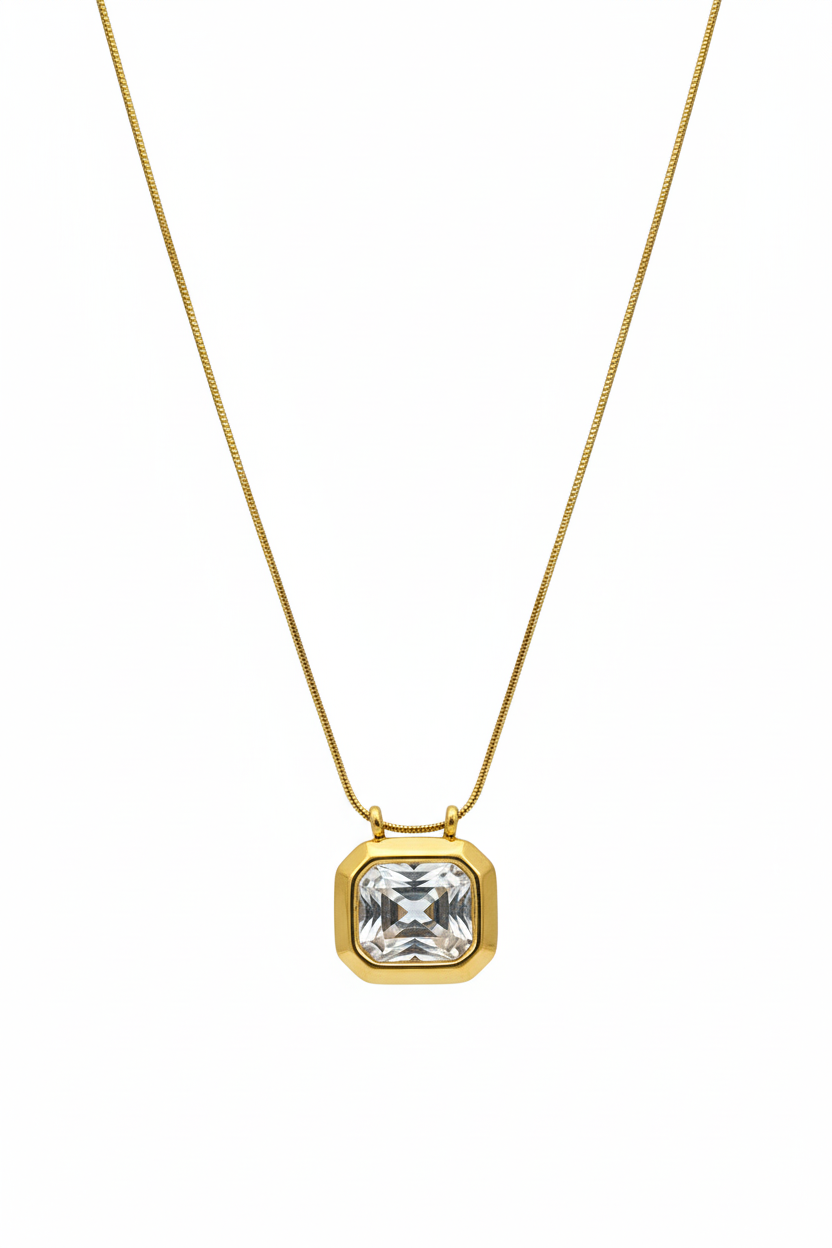 Eternal Radiance Bezel Pendant