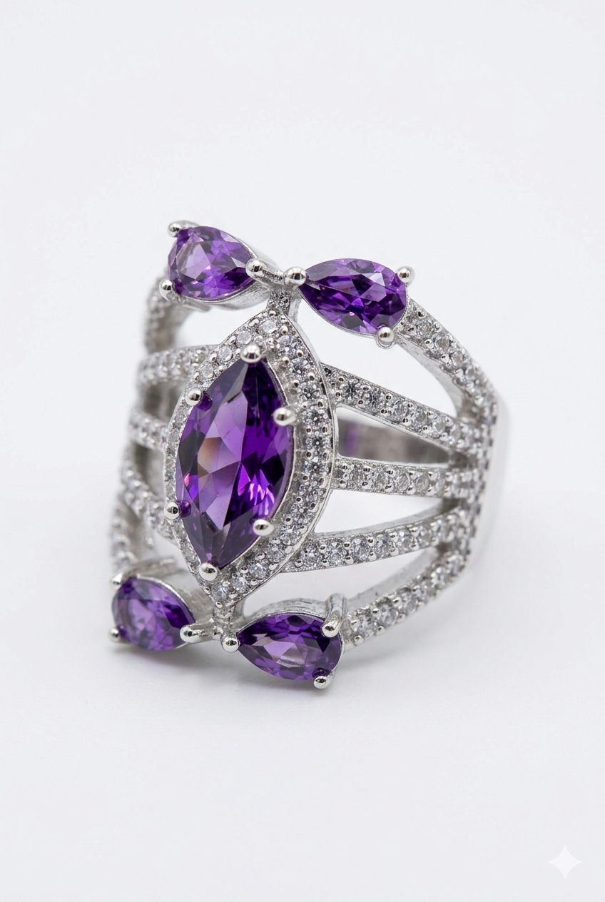 Regal Marquise Statement Ring