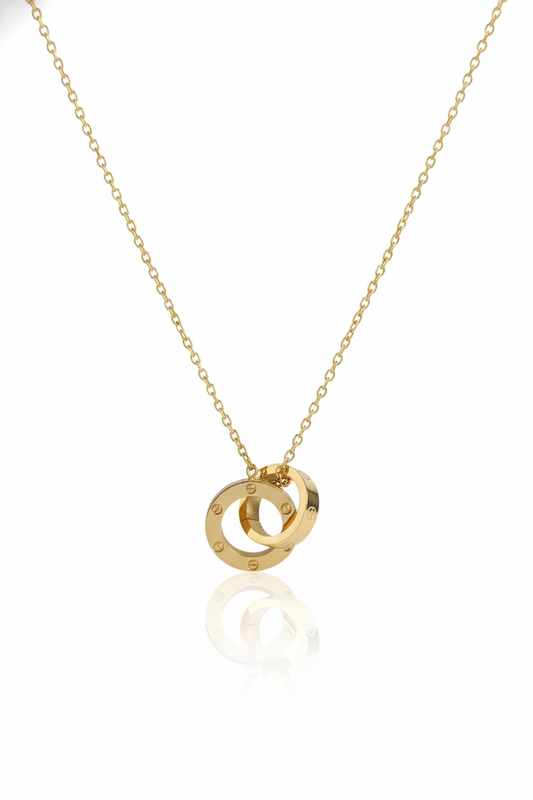 Interlocking Ring Necklace