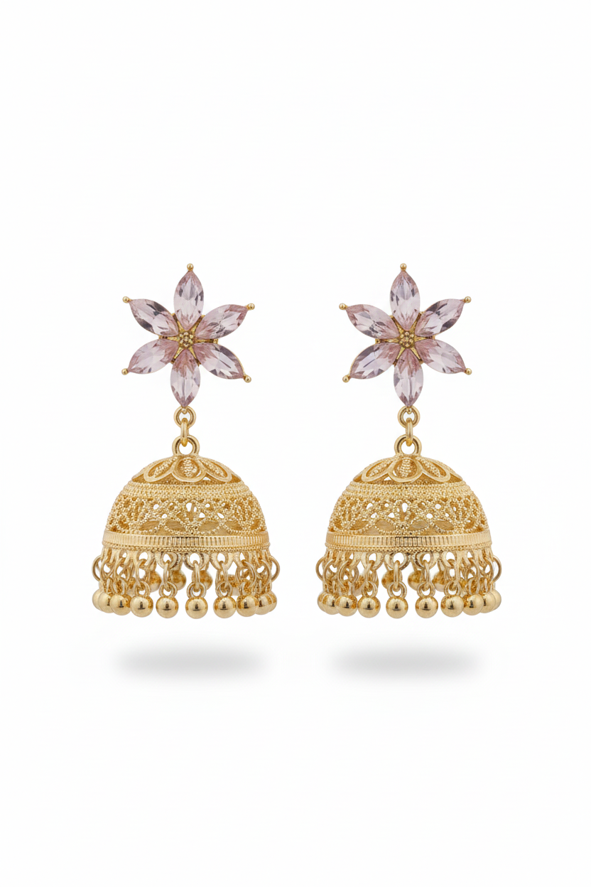 Kundan Bloom Jhumka