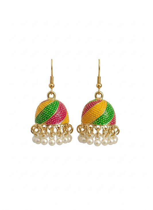 Meenakari Mirage Jhumka