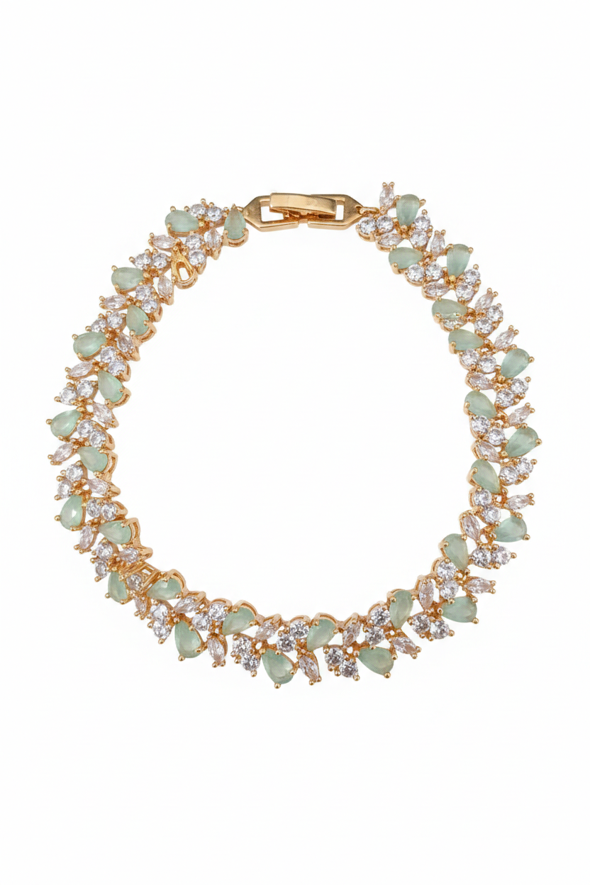 Mint Frost Marquise Bracelet