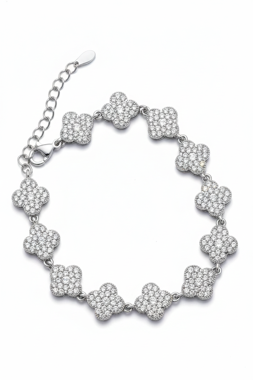 Pave Clover Luminescence Bracelet
