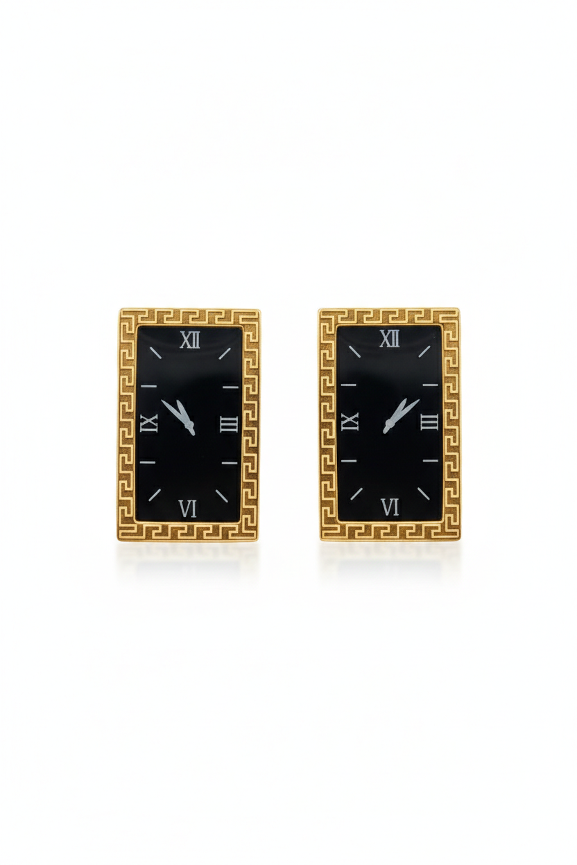 Rectangular Dial Earrings