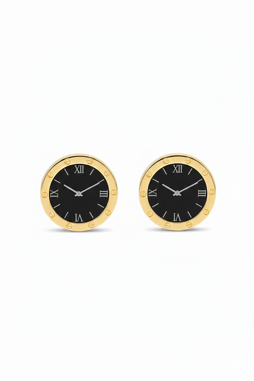 Round Dial Earrings
